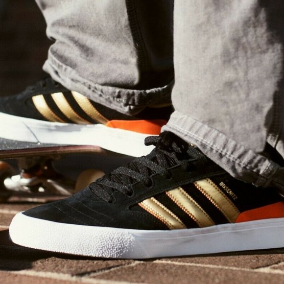 Adidas Busenitz Vulc II Black Athletic Skate Shoe - Picture 8 of 11